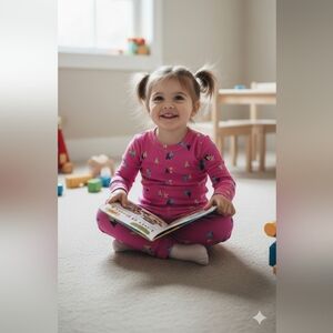 Pink Kids Pajamas with Fun Patterns